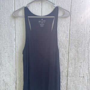 American Eagle Outfitters Gray Tank Top Relaxed Fit